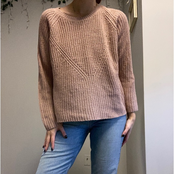 JACQUELINE de YONG Pale Pink Knit Sweater - Picture 1 of 5